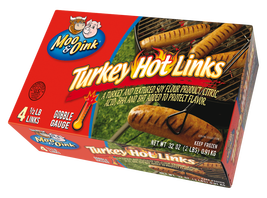 Package shot of our Turkey HOT Links