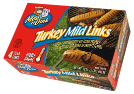 Package shot of our Turkey Mild Links
